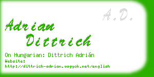 adrian dittrich business card